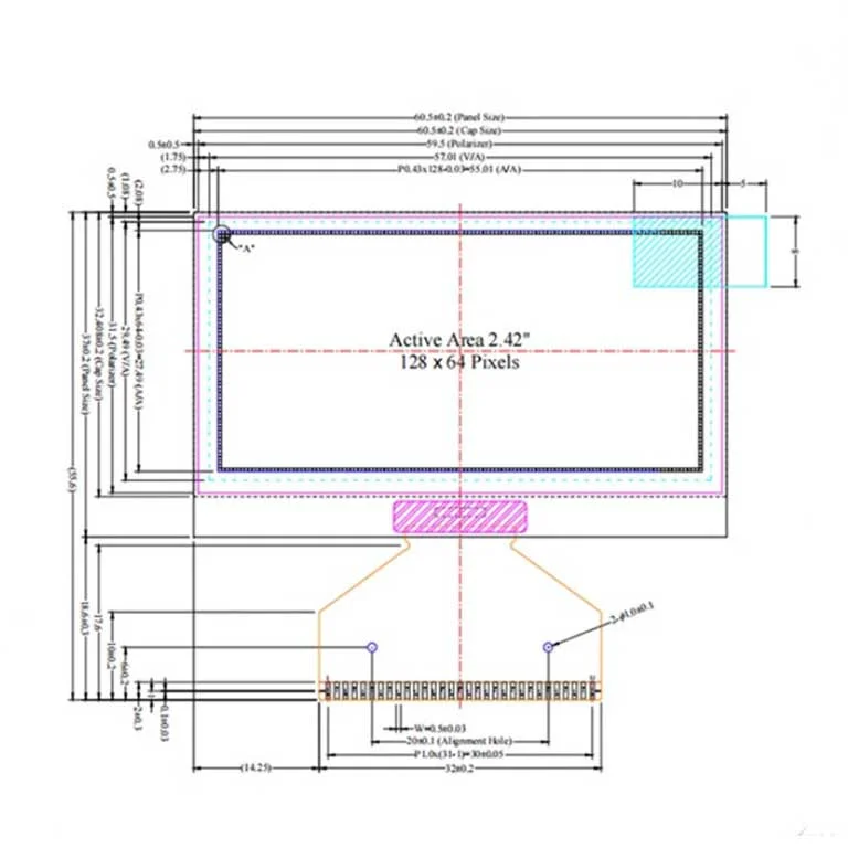 2.4 Inch OLED Display Module (128×64)