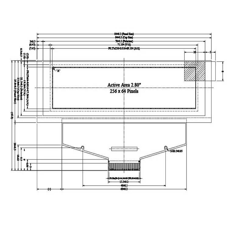 2.8 Inch OLED Display Module (256×64)